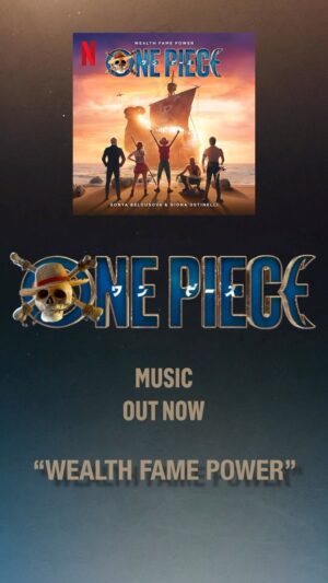 Sonya Belousova Instagram - “WEALTH FAME POWER” from the official @onepiecenetflix soundtrack by Sonya Belousova & Giona Ostinelli is available NOW on every platform. LINK IN BIO. Go on Spotify and start streaming!!! 🏴‍☠️🏴‍☠️🏴‍☠️

Luffy’s theme is the main theme of our show. Roger’s theme is Luffy’s theme reversed. “Wealth Fame Power” opens up with Roger’s theme - a powerful, dark, mighty anthem featuring the iconic “musical Jolly Roger,” hurdy-gurdy. As soon as the swords are drawn and the crowd rushes out in search for One Piece, that’s where we reserve the theme and introduce Luffy’s theme. Enjoy! 

@netflix @sonya_belousova #onepiece #onepiecenetflix #onepieceliveaction #luffy #hurdygurdy #wealthfamepower