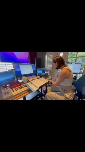 Sonya Belousova Instagram - Recording those gorgeous strings for #MySailsAreSet. At this point, we have already partially recorded @auroramusic’s vocals. Knowing exactly what the vocals were doing and all the extraordinary vocal layers AURORA delivered allowed us to be so much more detailed when refining the rest of the arrangement. And oh my, the very first time we combined all these elements together, I must have listened to the song non-stop for like a thousand times. It was night at the studio, so no one around to stop me!