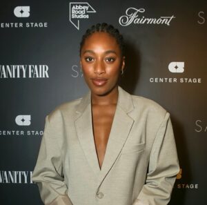 Sophia Brown Instagram - 🤎🔗
Thanks for a wonderful evening. 
@vanityfairlondon @fairmonthotels 
@thesavoylondon 
#CenterStage

wearing: @thefrankieshop @boss @byfar_official - @aimeecroysdill 

📸: @darren_gerrish