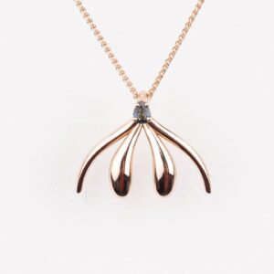 Sophia Wallace Instagram - I am overjoyed to announce my first collection of “Unconquerable” necklaces in solid 14k gold. The collection includes rose, yellow & white gold, with and without gemstones. I’m wearing the gemstone prototype in rose gold with a deep aqua sapphire. I have been working on this collection for years. My dad’s encouragement to keep elevating the quality and aesthetic of my jewelry has been a constant source of encouragement, pushing me forward. Also invaluable is the steadfast support of my collectors, small and large, and my wonderful clients. Thanks to all of you for making this great leap possible. For more information, pictures and to reserve a necklace, visit:  https://yescliteracy.com/