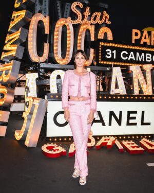 Sophie Auster Instagram - Thank you @chanelofficial for a night to remember #chanelcruise #thinkpink #barbie
