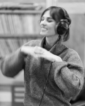 Sophie Auster Instagram - So excited for these new songs and to be working with producer @nickblockmusic again and at the wonderful @tothebridgenyc with @urosh BTS by @spencerostrander