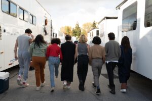 Spencer MacPherson Instagram - School Spirits coming next year! So grateful to be a part of this incredible cast•  @kiarita_ with the 📸
