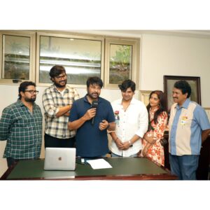 Sree Vishnu Instagram - Beyond blessed to have you launch our Trailer sir MEGASTAR @chiranjeevikonidela 🤗

Forever indebted to you for taking out your time for us 🙏🏻

- (Trailer link in bio) 

#Samajavaragamana In cinemas from June 29 ✨

In @linenbloomofficial 
Stylist @vid_vidya