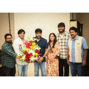 Sree Vishnu Instagram - Beyond blessed to have you launch our Trailer sir MEGASTAR @chiranjeevikonidela 🤗

Forever indebted to you for taking out your time for us 🙏🏻

- (Trailer link in bio) 

#Samajavaragamana In cinemas from June 29 ✨

In @linenbloomofficial 
Stylist @vid_vidya
