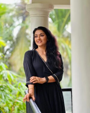 Sreedhanya Instagram - Raindrops are like memories; they fall gently, each one unique, leaving their mark on the landscape of our hearts 🌧️🌧️ ❣️

📸. @itsgi_ri97 🥰🤗