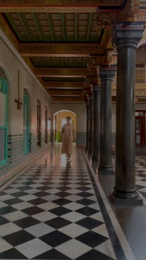 Sreeja Shyam Instagram - #chettinad is not just a place! Its a cultural space where art and heritage merge, and #athankudipalace is a classic example of that! 
Captured by @suryajith_.s 
@jisha.s @shyamgopalr