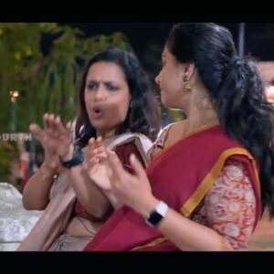Sreeja Shyam Instagram - തിരുവനന്തപുരം നഗരത്തിൽ ലൈറ്റും ഓണമേളവും കാണാൻ ഇറങ്ങിയ വള്ളുവനാട്ടുകാരിയും വാമനപുരത്തുകാരിയും...
കനകക്കുന്ന്‌ കൊട്ടാരവളപ്പിൽ അവർ പരസ്പരം തള്ളി മറിക്കുകയാണ് സൂർത്തുക്കളെ!
ആ ഓണത്തള്ള് @fourthnews ൽ നാളെ കാണാം 😂