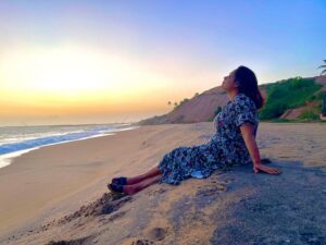 Sreeja Shyam Instagram - Meet me where the sky touches the sea!!
@lakshmi.padma.2019 @karikkathi_beach_house