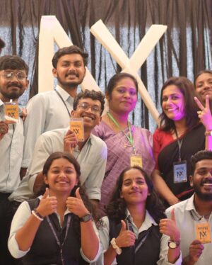 Sreeja Shyam Instagram - At @cnctvm , inaugurating their media fest @mediatrix.cnc ! 
Thanks to the wonderful students and their awesome teachers of CNC who made me feel right at home ❤️