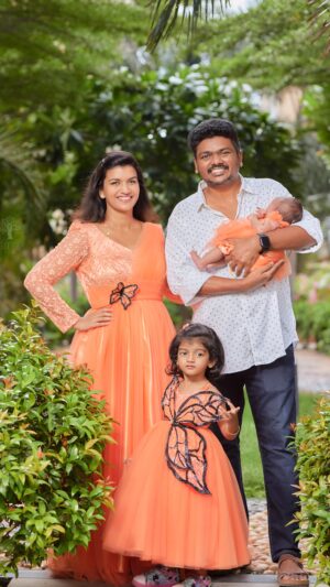 Sridevi Ashok Instagram - Wishing our Little Bundle of Joy A Happy Birthday. 
@sitara_chintala we are so grateful to God that He chose us to be your parents. There is no greater love. Happy Birthday dear @sitara_chintala 🥰 ❤️

Mom and Daughters Combo dress : @vika.label 

@divrams thank you so much for always being there for us 🫶🥰👼