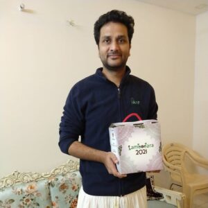 Srinivas Avasarala Instagram - Thank you @dirkrish for this eco friendly Ganesha. Thank you @eco.carts.