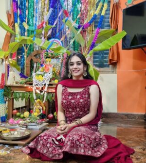 Srividya Shastry Instagram - Wishing a blessed and beautiful Ganesh Chaturthi to everyone🤗