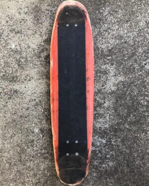 Stacy Peralta Instagram - At age 17, Golden Breed Sportswear is flying me to Australia to introduce modern skateboarding - a dream come true as I will get to surf the fabled Gold Coast! I pack two things; my Zephyr surfboard and orange Zephyr skate (pictured)…So I’m at LAX with my Mom at the Qantas counter and the ticket agent says, “No surfboards!” I’m dumbstruck! What? I plead, “But I’ve taken this to Hawaii!” In his best school principal, “No surfboards on international flights.” I step out of line, melt down and begin sobbing. “I can’t go to Australia without my surfboard! My mom, unaware of how to handle this strange mishap, stares at me, considering. She then looks at my skateboard and then my surfboard and very gently says, “which one is your future?” I look at her with tears running down my face desperately wanting to avoid the answer. Moments later I hand her my surfboard, we hug and say goodbye. “See you in 6 months”…I arrived to drizzly skies and quickly jumped into demos all over Sydney, Adelaide and Melbourne and everywhere else except the Gold Coast. During my trip I’m plagued by vivid dreams of never reaching the Gold Coast, dreams so real I’d wake up not knowing where I was…After 5 months I was done. I procured a car and a surfboard and headed out. I was alone and finally on my way to the Gold Coast. At a campground on night two an intuition blew a hole thru me, “Get home now!” Intuition has always been my trusted guide as so much of my life has made no sense. The next morning I obeyed it and turned around. I arrived home just in time for the Cow Palace event in San Francisco. It was at this event where Larry Gordon saw me skate and approached me to ride for G&S. Had I not made that contest on that weekend I doubt I would’ve had the opportunity to write this post.