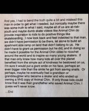 Stacy Peralta Instagram - This story exceeded the number of words allowed so I tried something different, hope it’s accessible and hope you enjoy it.