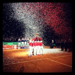 Stanislas Wawrinka Instagram - Davis Cup Title #Team #Switzerland #Suisse #Proud #Team
