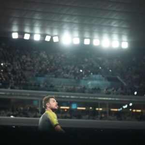 Stanislas Wawrinka Instagram - Paris by night 🔦🌛🎾💥💪🏻🇫🇷💛
#rolandgarros #nightsession #trusttheprocess #hardwork #passion 
📸