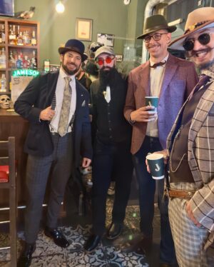 Stanislav Yanevski Instagram - When travelling in time is made possible. Thank you @elephantbookstoresofia @captainfawcett for making this evening one to remember! 
I met some really cool people today. Happy days! 

#vintage #style #retro #instagood #picoftheday
