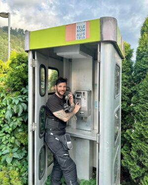 Stanislav Yanevski Instagram - Hellooooo anybody there ? 📞 ☎️ 

Got to love every bit of any adventure ❤️

#adventure #austria #2023 #lovelife #phonebooth #picoftheday #instagood