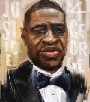 Stef Dawson Instagram - #BlackLivesMatter  #GeorgeFloyd ‘s life mattered.  #AhmaudArbery ‘s life mattered. #BreonnaTaylor’ s life mattered.
Rest in Power. 
It’s time to listen and get loud. 
Artwork by @nikkolas_smith