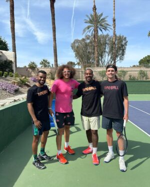 Stefan Gordy Instagram - Awesome starting the day with two @timeball.app sessions 🇺🇸 🌴 Stay tuned for my @hitwithme Reel where you’ll learn more about Timeball and the work @redfoo and @ransombraaten are putting in daily! 🎾 ⏰

🏷️ 
#timeball #tennis #tennisplayer #tennislife #tenniscourt #tennistime #ilovetennis #tennistraining #tennispractice #tenniscoach #tennisdrill #indianwells #ilovetennis