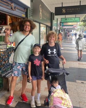 Stefan Gordy Instagram - #FooFriday 1-12-24  Aussie Time 19 hours ahead of L.A. time 
Spotlight on a Revisit 11 years later!  When adding 2 new members to the FooFamily, ya gotta show them where the video "Let's Get Ridiculous" was filmed at Manly Beach near Sydney almost  11 years ago.  Directed by Mickey Finnegan and 175 million views later and hitting #1 on the charts, the video holds up. The plot of the video involves Redfoo,  who is being charged for crimes against conformity which was contributed to the worldwide epidemic, escapes from the Boeing 747-8 while he was being deported. Now a free, but wanted man, he lands on Manly, NSW after taking a selfie with his smartwatch, and ends up being chased by the police upon greeting them and seeing the wanted poster of Foo himself. 
Our host Adam Kennedy was also worked on the video and he brought along his 3 kids, Pearl, Xavier & Tess to reminisce about the fun action. Momfoo brought along their finished children's book which now can be purchased in Australia 
https://partyrockmerch.myshopify.com/
We visited the Manly Library and just loved the atmosphere.
It rained most of day but the rain didn't manage to dampen our revisit....Australia is a very special place and the video attached is a preview of our visit to the Opera House & Harbor Bridge...What's Australia without an Aboriginal performing magic on a didgeridoo?  I trust if you do a revisit it's as good as ours. G-day mates....more next FooFriday!
LGR Video
https://youtu.be/CdLhdrNgGu4?si=8mgV4iJO-8fM8kcc
xxxNancy (Momfoo-Grandma LaLa