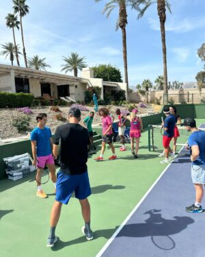 Stefan Gordy Instagram - Awesome starting the day with two @timeball.app sessions 🇺🇸 🌴 Stay tuned for my @hitwithme Reel where you’ll learn more about Timeball and the work @redfoo and @ransombraaten are putting in daily! 🎾 ⏰

🏷️ 
#timeball #tennis #tennisplayer #tennislife #tenniscourt #tennistime #ilovetennis #tennistraining #tennispractice #tenniscoach #tennisdrill #indianwells #ilovetennis