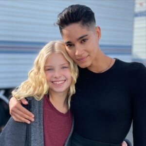 Stella Grace Fitzgerald Instagram - Going down memory lane…Stella loved working with Sofia Boutella, body guard to the royal family in Rebel Moon. On more casual scenes, they would play “What’s your favorite?” asking each other about animals, desserts, musicians, etc. They both responded with lemon merengue pie as their favorite dessert. Stella wanted to surprise Sofia with a pie the last day of shooting and after trying multiple bakeries we had to settle for the next best pie, key lime pie. We showed up on set with it and lo and behold, Sofia had a key lime pie for Stella. She too had tried to find a lemon merengue pie but couldn’t. Seems strange in Los Angeles with all of the citrus trees but she loved it! 

#rebelmoon #rebelmoonachildoffire #rebelmoonnetflix #zacksnyder #netflix #princessissa #explorepage #younghollywood #actor #drama #scifi #scififantasy #spaceopera #losangeles #la #hollywood #hollywooddreams #explore #kora #bodyguard #sofiaboutella #zacksnyder #thescargiver