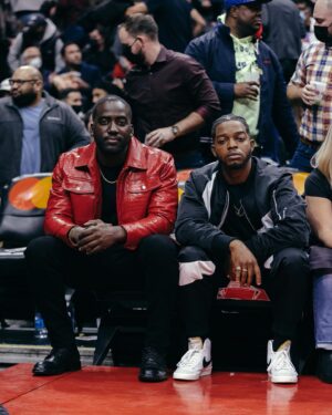 Stephan James Instagram - Almost tripped the Ref…@shamieranderson
