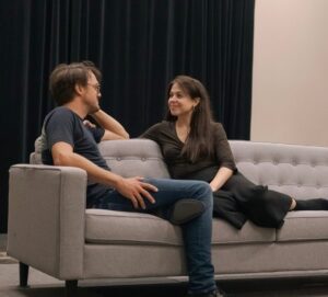 Stéphanie Arav-Clocchiatti Instagram - L E  F I L S (en répétition)
📷 @fld 
Du 27 septembre au 29 octobre 
Une pièce de @florianzellerofficiel 
Adaptation et m.e.s. René Richard Cyr 
Avec Sylvie De Morais-Nogueira, Charles-Aubey Houde, Vincent-Guillaume Otis, Émile Ouellette, Frédéric Paquet et bibi