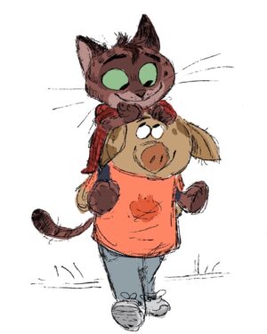 Stephanie Garcia Rizo Instagram - Amigos por siempre -Friends forever. 
➡️swipe for process Vid ✨

#art #sketch #drawing #doodle #illustration #characterdesign #animation