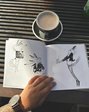 Stephanie Garcia Rizo Instagram - Cafecito Sketches books came in this week!! wooo!! They will be available @lightboxexpo This year! ✨✨ I also printed The shape warm up book!! Excited to have these available for you all :) 

#art #animation #drawing #lightboxexpo2023 #book #sketchbook #coffee #sketching