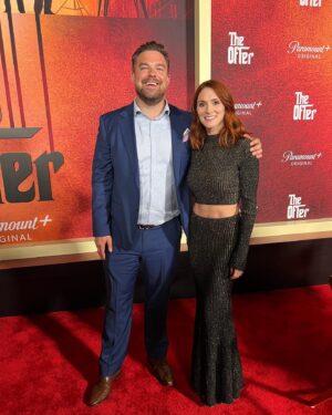 Stephanie Koenig Instagram - #theoffer premiere last night was spectacular 
Last photo with my security guard is most important (bottom left) 
#oscardelarenta Styled by @fernandogarciam1205 
Hair by the brilliant @mymakeupbible 
Makeup by James Ferry