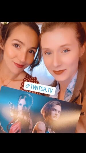 Stephanie Panisello Instagram - @nikileetompkins and I are back at it together for a special Valentine’s Day LIVE autograph signing this Tuesday February 20th at 11am PST ! We’ve only signed together once years ago, so nows your chance to catch us together again and grab one of two amazing prints featuring Jill Valentine and Claire Redfield! 🧟‍♀️

We wished our characters together into existence and now it’s canon! Come celebrate friendship, love and Resident Evil with us! Pre-sales are still open in the streamily shop (Link in bio) 💕🌸

See you all there for more shenanigans and tea! 🫖.
.
.
.
.

#jillvalentine #claireredfield #residentevil #re2 #re3 #residentevil2 #residentevil3 #friendship #videogames #liveautogrpah #actors #valentinesday #re2remake #re3remake