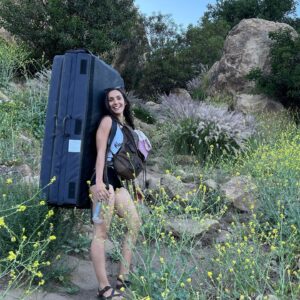 Stephanie Panisello Instagram - “Just be yourself. Let people see the real, imperfect, flawed, quirky, weird, beautiful and magical person that you are.” 

-Unknown 

Today I bought this bad boy I’ve been eyeing for years! Went straight from the store to climbing my little heart out. This is what freedom looks like, my soul couldn’t be happier 😊

#createyourbliss #nature #trust