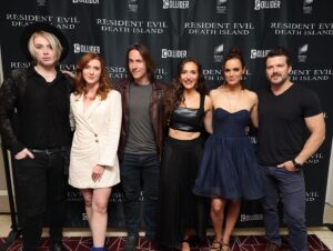 Stephanie Panisello Instagram - Wow! What an amazing premiere of Resident Evil: Death Island! So blessed to have shared in the creation of this epic film with these amazing humans! 

Thank you to all the fans for coming out last night and for all the fans posting around the world! You guys make this gal very happy! 

Available July 25th on 4K UHD, Bluray, DVD and Digital! 🎬🍿

.
.
.
.

💁‍♀️💄: @emmawillishmu 

#ResidentEvilDeathIsland #ClaireRedfield #ResidentEvilClaire #VoiceoverActress #PremiereNight #BehindTheScenes #VoiceoverTalent #ResidentEvilFan #GamingIndustry #VoiceActing #d_island #ResidentEvilUniverse #ZombieApocalypse #ResidentEvilFranchise #GameVoiceover #MotionCapture #MoviePremiere #Grateful #ThankYouFans