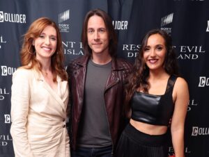 Stephanie Panisello Instagram - Wow! What an amazing premiere of Resident Evil: Death Island! So blessed to have shared in the creation of this epic film with these amazing humans! 

Thank you to all the fans for coming out last night and for all the fans posting around the world! You guys make this gal very happy! 

Available July 25th on 4K UHD, Bluray, DVD and Digital! 🎬🍿

.
.
.
.

💁‍♀️💄: @emmawillishmu 

#ResidentEvilDeathIsland #ClaireRedfield #ResidentEvilClaire #VoiceoverActress #PremiereNight #BehindTheScenes #VoiceoverTalent #ResidentEvilFan #GamingIndustry #VoiceActing #d_island #ResidentEvilUniverse #ZombieApocalypse #ResidentEvilFranchise #GameVoiceover #MotionCapture #MoviePremiere #Grateful #ThankYouFans