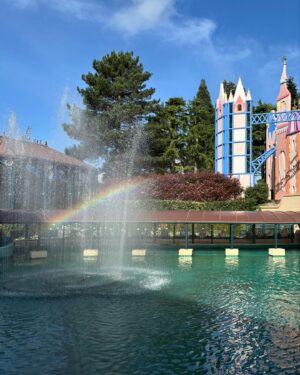 Stephanie Styles Instagram - The castle was stunning 💖🏰 Crush’s Coaster totally rocked 🌊🐢 and the Mickey-shaped foods were *Chef Rémy’s kiss* 🐀🧑‍🍳 !! So incredible kicking off our lune de miel by visiting our first International Disney Park! 💍🇫🇷 Hope our paths croissant again soon, @disneylandparis ! 🐭✨