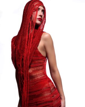 Stephanie Tripp Instagram - Sustainable vegan haute couture by @sarahregensburger_official.
....
📷: @sannisaarelainen
....
#veganfashion #greenfashion #highfashion #fashion #sustainable #ethicalfashion #vegan #green #crueltyfree #womensfashion #sheer #red #reddress #futurefashion #greenfashion #love #peace #ladyinred