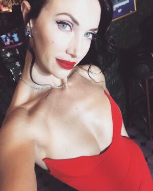 Stephanie Tripp Instagram - Lady in red, the infamous Miss Scarlet Anderson.
….
#femmefatale #badgal #ladyinred #actor #character #act #characters #baddie #antagonist #tv #tvseries #comedy #darkcomedy