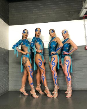 Stephanie Tripp Instagram - Last nights Sirens, dancing for @sexyfishlondon thank you @blackbirdcage & @jessicalavenna 
🙏🏼 what fun 🪼🐟🐠🧜🏼‍♀️
….
Make up: @roseannavelin 
….
#sexyfishlondon #sexyfish #dancer #dance #dancers #mermaid #siren #mermaids #bodypaint #facepaint #makeupdesign #performer #perform #art #artist #vibes #london #londonnightlife