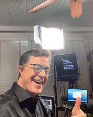 Stephen Colbert Instagram - MeAtHome.
(I stole some stuff from the Ed Sullivan theater.)