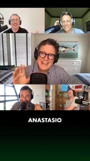 Stephen Colbert Instagram - Why Stephen Colbert has the pants of Nicaraguan dictator Anastasio Somoza… 👖🤣

@StephenAtHome @JimmyFallon @JimmyKimmel @SethMeyers #JohnOliver
