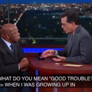 Stephen Colbert Instagram - Goodbye, John Lewis. Thank you for the #goodtrouble