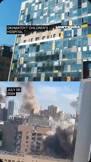 Stephen Fry Instagram - Okhmatdyt before and after the russian missile attack. There are not enough words to describe our feelings. 

Please share this video. The world needs to see the truth.