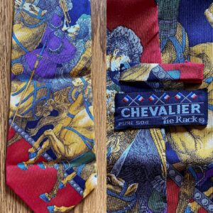 Stephen Fry Instagram - A Tie Rack edition today. Older viewers will remember how every High Street and railway station used to boast a Tie Rack store. Some were little more than booths or kiosks. Along with Sock Shop the chain exemplified a corner-turning moment in 80s and early 90s retail style and habits.

Pic 1 (swipe left) shows a standard Tie Rack tie, with a standard Tie Rack label. Fine in its way – has a pleasing mauve sheen when you turn it in the light.

Pic 2 displays a “Primavera For Tie Rack”. Was Primavera (the Italian for “spring”) an in-house design studio, I wonder? Did the extra name on the label indicate a “designer tie” with a corresponding hike in price? The word “designer” was beginning to be prepended to everything from sunglasses to boxer shorts back then.

Pic 3 shows two “Charleston Tie Rack” specimens.

Swipe left again for a “Chevalier” tie which looks to be greatly influenced by Versace (yes, doesn’t it need a damned good steam?) Pic 5 is “Angelo Bosani”. I wonder if Signor Bosani designed exclusively for Tie Rack? Certainly if you search for his work on eBay and elsewhere they all seems to be Tie Rack items.

Can we discern a distinct difference according to label? Every one of them is 100% silk and all declare themselves to be made in Italy (except the Chevalier which doesn’t reveal its origin). I would say the two Charlestons and the Primavera have a certain something in common, an almost watercolour effect perhaps, whereas the Pic 1 Tie Rack, the Chevalier and the Angelo Bosani are all individual unto themselves.

It’s of no great matter, doubtless some marketing figure decided that there should be this variation in labelling. Tie Rack has gone to retail heaven where it is kitting out the angels in good, but not great, fine but not fabulous, quality but not costly, neck wear. I wish them a blissful eternity, or as Horatio almost phrased it to the dying Hamlet, “Good night, sweet Tie Rack, and flights of angels sing thee to thy rest.”