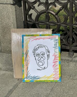 Stephen Fry Instagram - Nikita Titov’s picture of the horror and hopeless of humanity (now, shush, Stephen) … don’t you love those simple fluid lines, though?