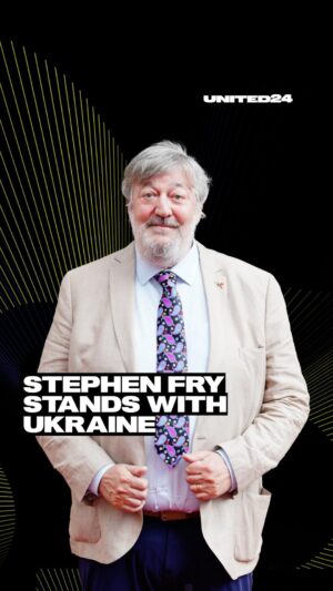 Stephen Fry Instagram - "I’ve had the privilege of visiting Ukraine and meeting an enormous number of people there, and I’ve been staggered by their resilience and by their determination. It is a free country, it’s a democratic country where free speech is venerated and people are allowed to say what they think and behave as they want. Something very, very different from Russia."

Britain’s national treasure, the always compassionate and infinitely eloquent Stephen Fry @stephenfryactually, has recorded a message of support for Ukrainians. 

Thank you, Stephen! Always looking forward to seeing you in Ukraine🇺🇦

#StandWithUkraine