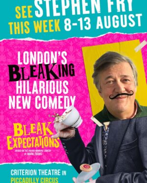 Stephen Fry Instagram - I’m as buzzing and happy as a happy bee to be joining the splendid cast of Bleak Expectations as Sir Philip Bin from 8 to 13th August, at the Piccadilly Circus jewel-box that is the @criterion_theatre. Buy your tickets and find out more here
bleakexpectations.com #bleakexpectationsplay