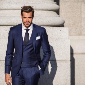Stephen Huszar Instagram - Feelin’ dapper in this 3-piece wrapper. Visit the awesome lads at @empirecustoms_official and they’ll get you suited up right for spring/summa 😎